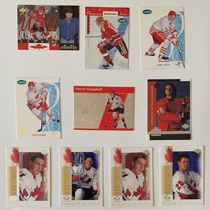 Team Canada Vintage Hockey Cards - Lot of 10 w/ Jovanovski, Briere Rookie Cards